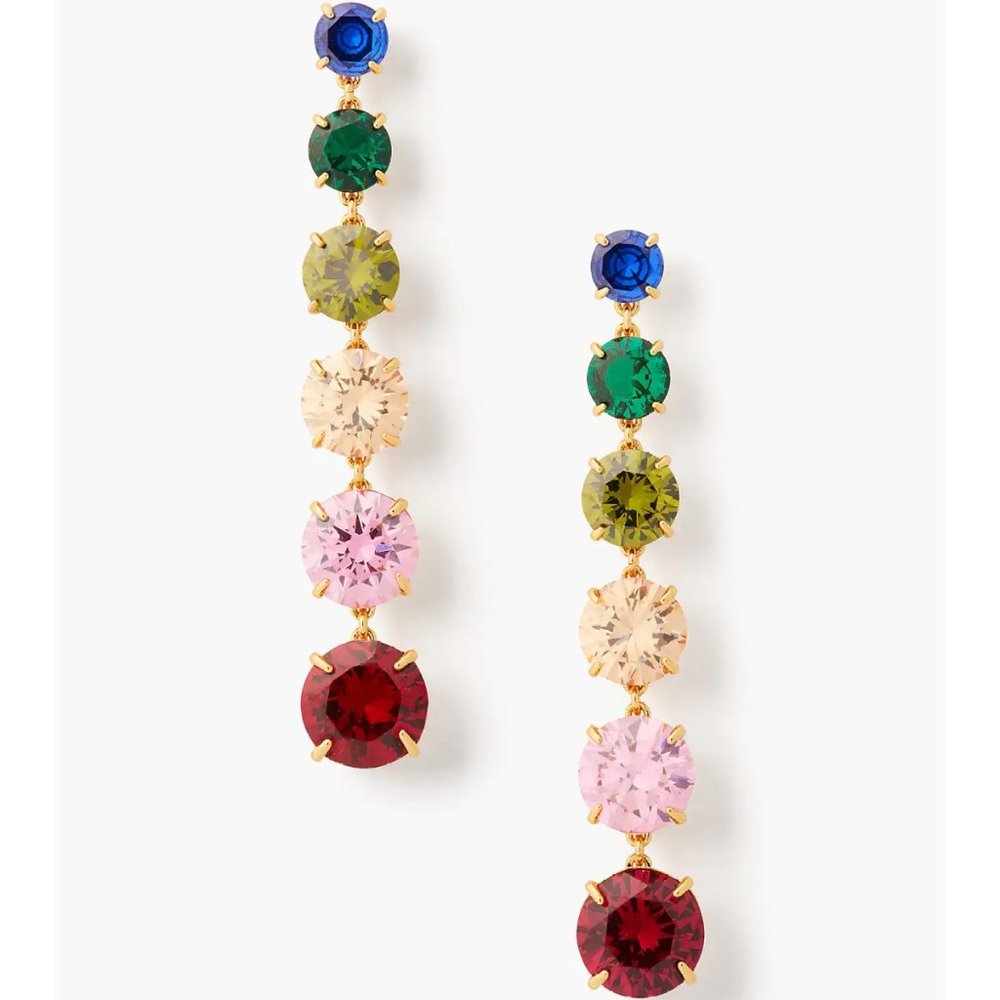 kate spade Multi‑Color Crystal Drop Earrings